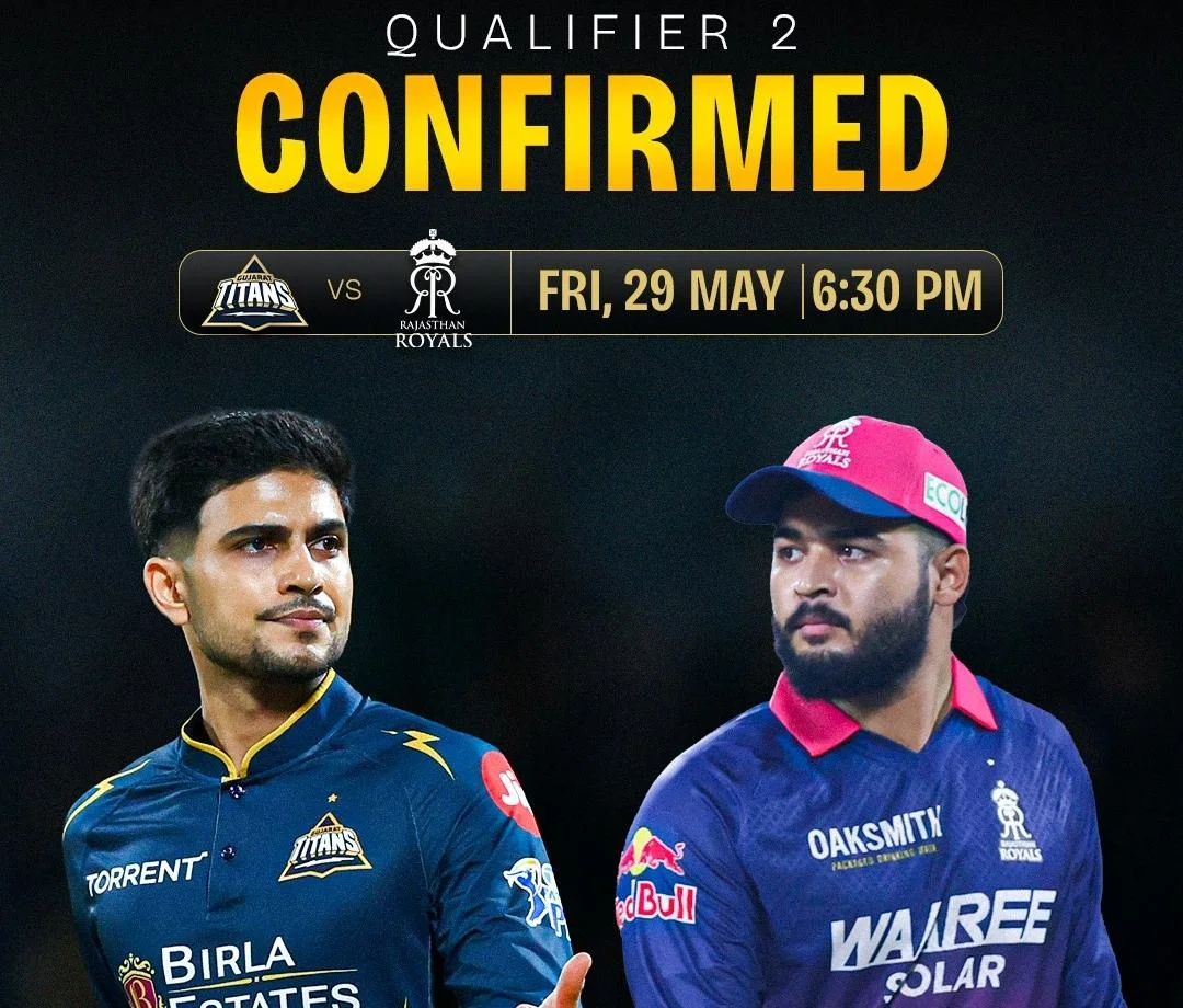 IPL 2026 Qualifier 2 तय: राजस्थान रॉयल्स और गुजरात टाइटंस में फाइनल की जंग