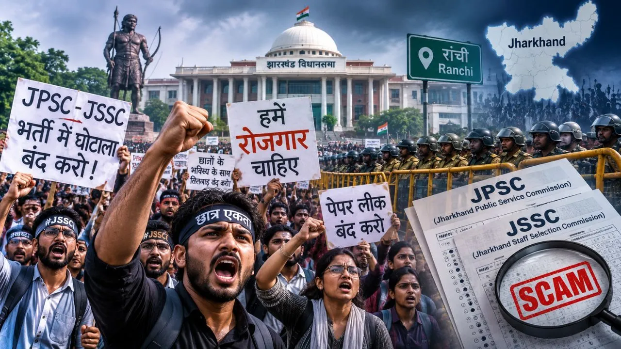 JPSC-JSSC Protest in Ranchi: Uproar During Assembly March