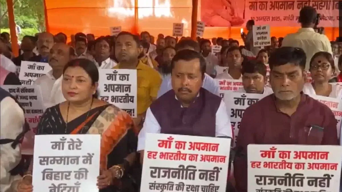 Jaipur Sees BJP Counter-Protests Over Rahul Gandhi Remarks Against PM Modi