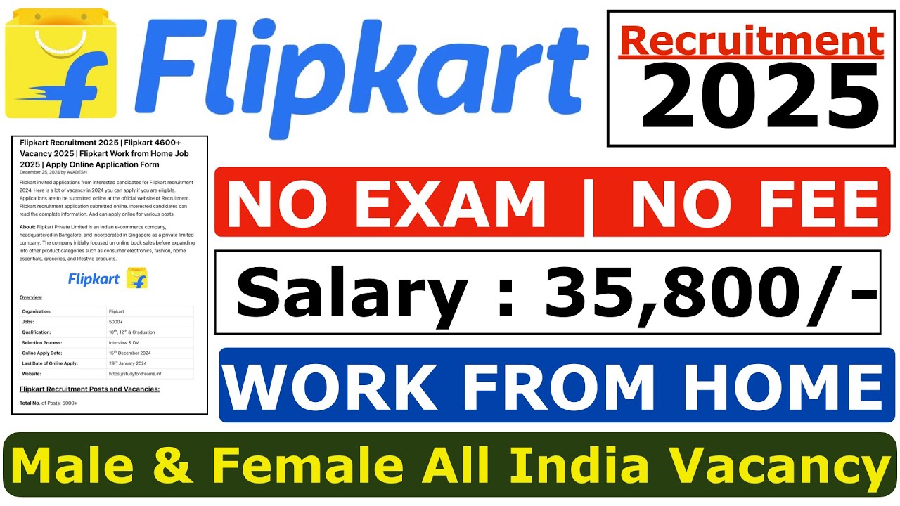 Flipkart Hiring 2.2 Lakh Seasonal Jobs in 2025 | Apply for Delivery & Warehouse Roles
