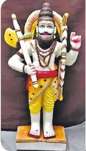 Parashurama is in Sydney Customs custody; the statue is made of white  marble but was stopped as metal, and the consecration ceremony was not  performed on the birth anniversary.